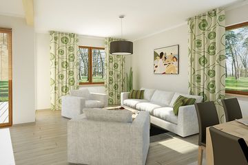  Projekt domu Borówka 5 dr-S (BSA2078) - projekt domu parterowego - Zdjęcie 4