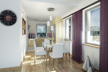 Projekt domu Chaber 3 - parterowy z poddaszem dom o powierzchni 134,40 m², dach dwuspadowy - ujęcie 4