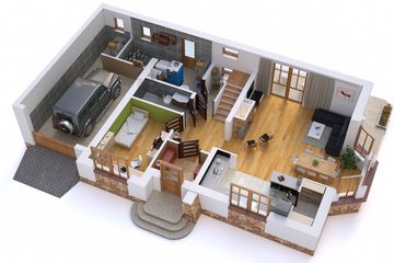  Projekt domu BW-03 z balkonem frontowym (JGC1014) - projekt domu parterowego z poddaszem - Zdjęcie 3