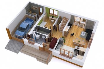  Projekt domu BW-49 (JGC1116) - projekt domu parterowego z poddaszem - Zdjęcie 3