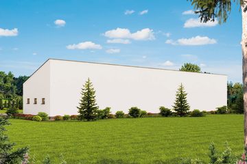  Projekt garażu G271 szkielet drewniany sześciostanowiskowy (SLN2402) - projekt garażu parterowego - Zdjęcie 2