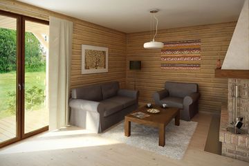  Projekt domu letniskowego Jaśmin 3 dr-S (BSA1268) - projekt domu letniskowego parterowego z poddaszem - Zdjęcie 3