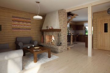  Projekt domu letniskowego Jaśmin 3 dr-S (BSA1268) - projekt domu letniskowego parterowego z poddaszem - Zdjęcie 4