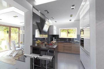  Projekt domu Lilia 3 (BSA1707) - projekt domu parterowego z poddaszem - Zdjęcie 5