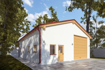  Projekt budynku gospodarczego G288 - Budynek gospodarczy (PRA1310) - projekt budynku parterowego - Zdjęcie 1