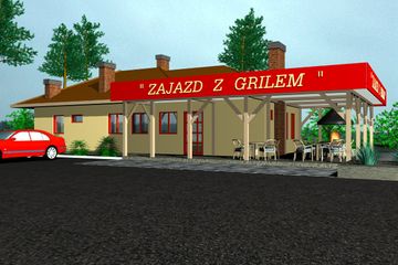  Projekt restauracji BR-111 (KRG1170) - projekt restauracji parterowego - Zdjęcie 2