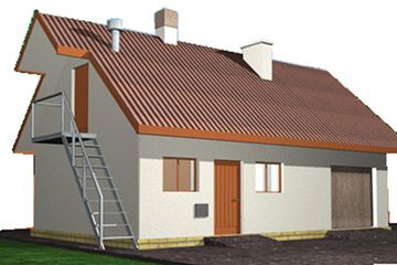  Projekt garażu BR 172 (KRG1171) - projekt garażu parterowego - Zdjęcie 1