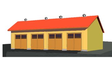  Projekt garażu BR 198 (KRG1175) - projekt garażu parterowego - Zdjęcie 1