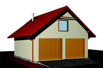  Projekt budynku gospodarczego BR-200 (KRG1177) - projekt budynku parterowego - Zdjęcie 1