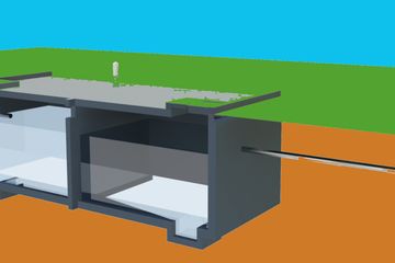  Projekt zbiornika na gnojowicę BR 235 (KRG1190) - projekt zbiornika parterowego - Zdjęcie 1