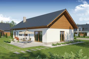  Projekt domu Enzo PS (WRW1262) - projekt domu parterowego - Zdjęcie 3