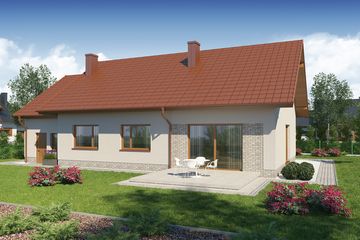  Projekt domu Focjusz PS (WRW1263) - projekt domu parterowego - Zdjęcie 2