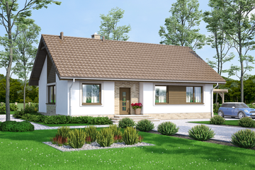  Projekt domu Mokka 3 (WOF1080) - projekt domu parterowego - Zdjęcie 5