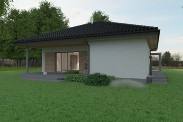  Projekt domu T-Squar (WAF1034) - projekt domu parterowego - Zdjęcie 2