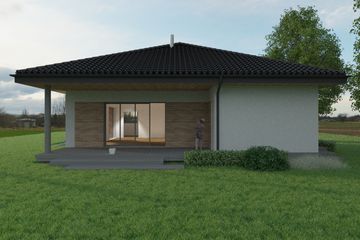  Projekt domu T-Squar (WAF1034) - projekt domu parterowego - Zdjęcie 5