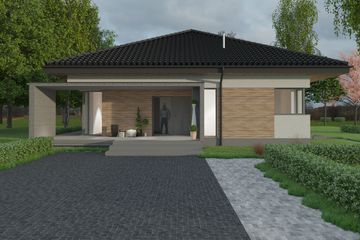  Projekt domu T-Squar (WAF1034) - projekt domu parterowego - Zdjęcie 6