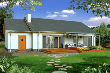  Projekt domu Emma B 2-garaże (WRD2479) - projekt domu parterowego - Zdjęcie 2