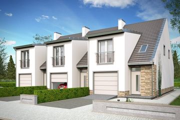  Projekt domu Erwin - szereg l+s+p (WRD2481) - projekt domu z pełnym piętrem - Zdjęcie 2