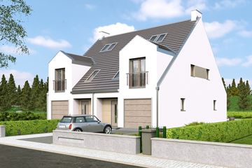  Projekt domu Hubert 2 - bliźniak l+ll (WRD2482) - projekt domu z pełnym piętrem - Zdjęcie 2