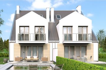  Projekt domu Hubert 2 - bliźniak l+ll (WRD2482) - projekt domu z pełnym piętrem - Zdjęcie 3