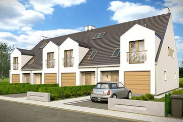  Projekt domu Hubert 2 - bliźniak l+ll (WRD2482) - projekt domu z pełnym piętrem - Zdjęcie 5