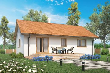  Projekt domu Domek Miodowy (003 ET) (SLF1066) - projekt domu parterowego - Zdjęcie 2