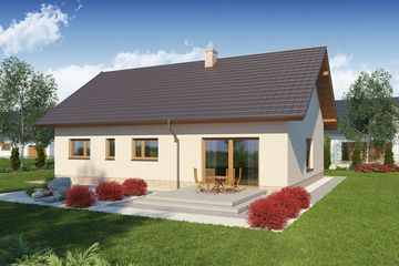  Projekt domu Hoste (WRW1265) - projekt domu parterowego - Zdjęcie 3