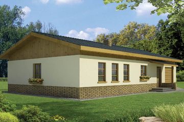  Projekt domu Wojtek B garaż (WRD1205) - projekt domu parterowego - Zdjęcie 3