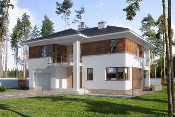  Projekt domu E-178 (WAX1081) - projekt domu z pełnym piętrem - Zdjęcie 1