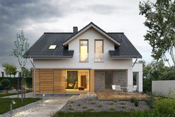  Projekt domu Praktyczny 2A (WAW1068) - projekt domu parterowego z poddaszem - Zdjęcie 2