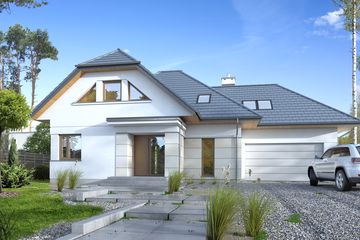  Projekt domu Stylowy 2A (WAW1069) - projekt domu parterowego z poddaszem - Zdjęcie 1
