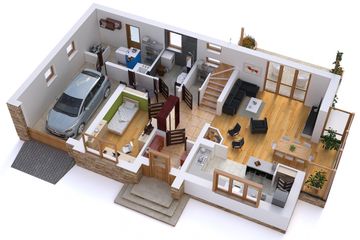  Projekt domu BW-03 wariant 2 (JGC1130) - projekt domu parterowego z poddaszem - Zdjęcie 4