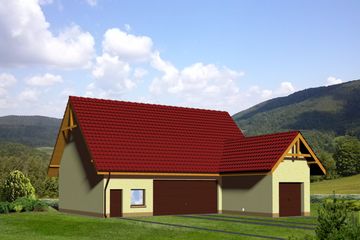  Projekt budynku gospodarczego MD-G138 (WRE1018) - projekt budynku parterowego - Zdjęcie 1