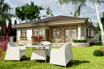  Projekt domu Eryk z garażem 1-st. [A] (WRF1018) - projekt domu parterowego - Zdjęcie 3