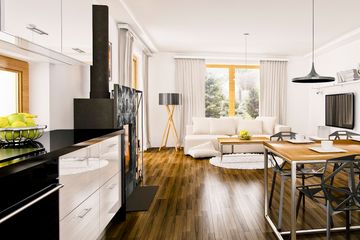  Projekt domu Michał z garażem 1-st. [A] (WRF1581) - projekt domu parterowego - Zdjęcie 3