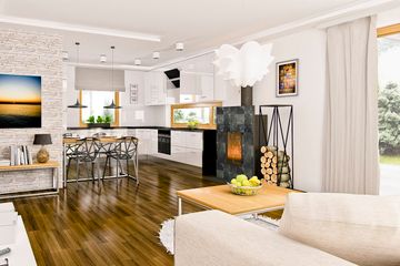  Projekt domu Michał z garażem 1-st. [A] (WRF1581) - projekt domu parterowego - Zdjęcie 6