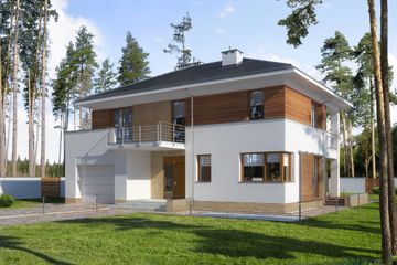  Projekt domu E-179 - stary (WAX1083) - projekt domu z pełnym piętrem - Zdjęcie 1