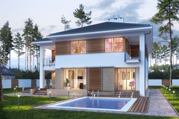  Projekt domu E-179 - stary (WAX1083) - projekt domu z pełnym piętrem - Zdjęcie 2