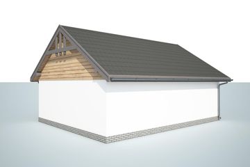  Projekt garażu G42a (SLN2404) - projekt garażu parterowego - Zdjęcie 3