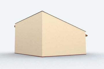  Projekt garażu G135 (SLN1232) - projekt garażu parterowego - Zdjęcie 3