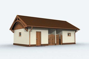  Projekt garażu G147 (SLN1244) - projekt garażu parterowego - Zdjęcie 3