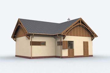  Projekt stajni S8 stajnia dla koni - 4 boksy (SLN1737) - projekt stajni parterowego - Zdjęcie 3