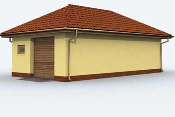  Projekt garażu G148 (SLN1245) - projekt garażu parterowego - Zdjęcie 4