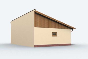  Projekt garażu G158 garaż trzystanowiskowy (SLN1253) - projekt garażu parterowego - Zdjęcie 4