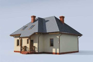  Projekt domu Manila (SLN1056) - projekt domu parterowego z poddaszem - Zdjęcie 4