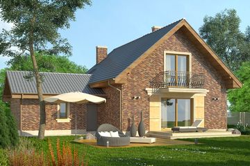  Projekt domu Adorator (WRN1317) - projekt domu parterowego z poddaszem - Zdjęcie 1