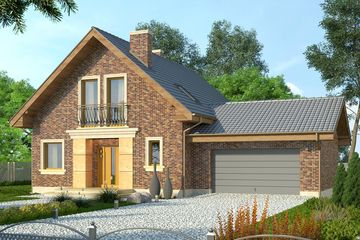  Projekt domu Adorator (WRN1317) - projekt domu parterowego z poddaszem - Zdjęcie 2