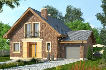  Projekt domu Adorator (WRN1317) - projekt domu parterowego z poddaszem - Zdjęcie 3