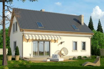  Projekt domu Cekin 2 (WRN1320) - projekt domu parterowego z poddaszem - Zdjęcie 2