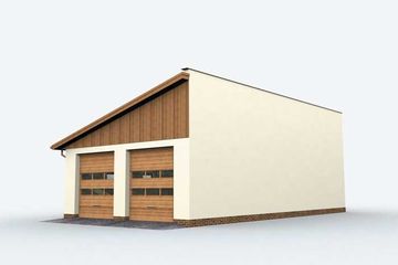  Projekt garażu G161 garaż czterostanowiskowy (SLN1256) - projekt garażu parterowego - Zdjęcie 3